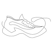 running shoe border 001